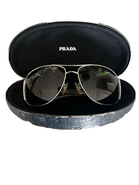 prada 55mm aviator sunglasses|prada aviator sunglasses polarized.